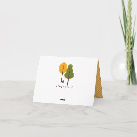 FUCHS IN DER WINDEL-BABYPARTY DANKEN IHNEN DANKESKARTE (Rückseite)