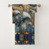 Fuchs in einer blumigen Wiese Badhandtuch Set (Insitu)