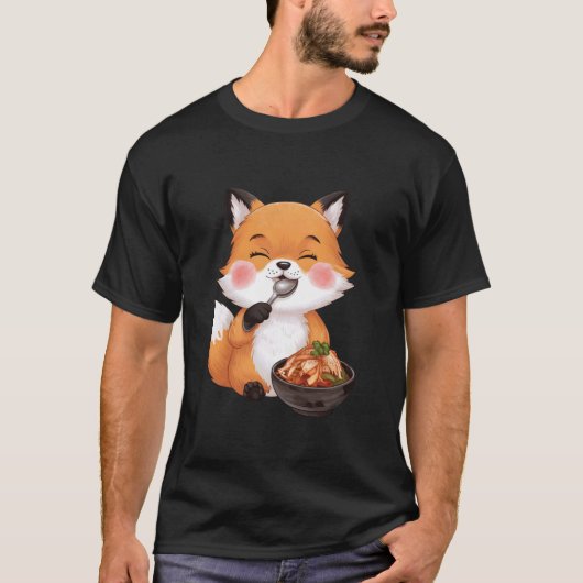 Fuchs isst Kimchi T-Shirt (Vorderseite)