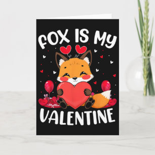 Fuchs ist mein Valentinstag Love Hearts Fuchs Vale Karte