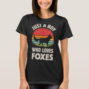 Fuchs ist nur ein Junge, der Füchse Männer Retro V T-Shirt