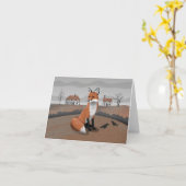 Fuchs Karte (Gelbe Blume)