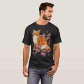 Fuchs Kirschblüte T-Shirt (Vorne ganz)