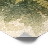 Fuchs-Kit-Aquarell-whimsicaler Kunstposter Poster (Ecke)