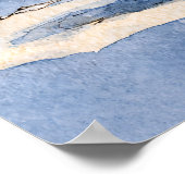 Fuchs-Kit und das Geschenk Wasserfarbe Poster (Ecke)