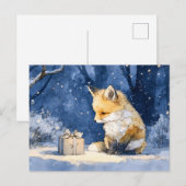 Fuchs-Kit und das Geschenk Wasserfarbe Postkarte (Vorne/Hinten)