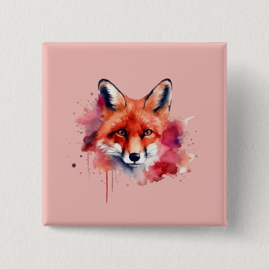 Fuchs-Knopf Button (Vorderseite)