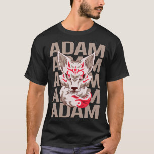 Fuchs Kopf - Adam Name T-Shirt