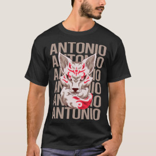 Fuchs Kopf - Antonio Name T-Shirt