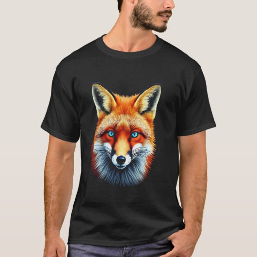 Fuchs Kunst Design 1 T-Shirt (Vorderseite)