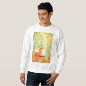 Fuchs-Kürbis-Stange Sweatshirt (Vorne ganz)