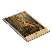Fuchs Laubwälder VINTAGE Notizblock (Rechte Seite)