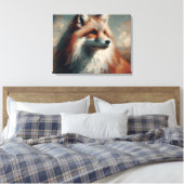 Fuchs Leinwanddruck (Insitu (Schlafzimmer))