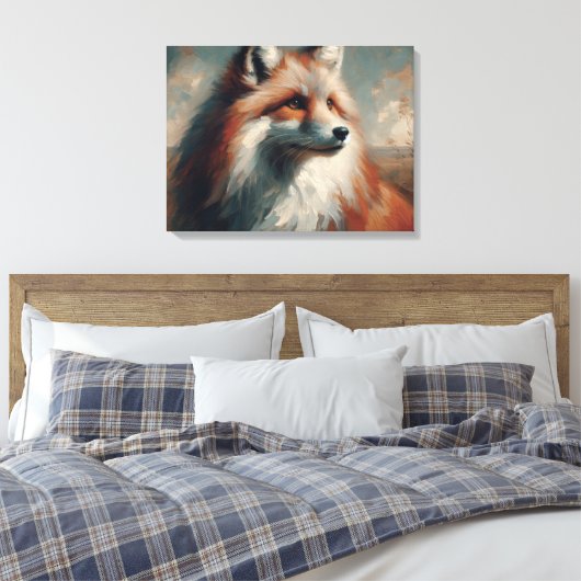 Fuchs Leinwanddruck (Insitu (Schlafzimmer))