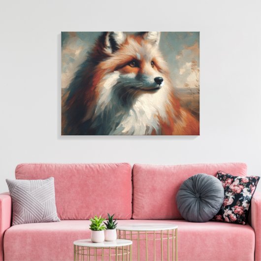 Fuchs Leinwanddruck (Insitu (Wohnzimmer))