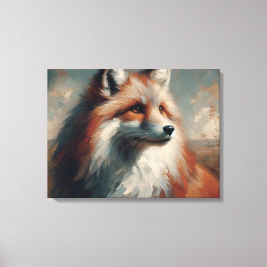 Fuchs Leinwanddruck (Vorderseite)