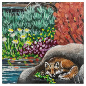 Fuchs Liebe 2 Stoff (Nahaufnahme)