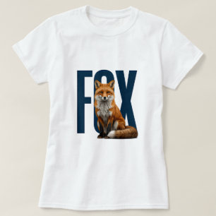 Fuchs Luxus-Wildlife-Editorial-Grafik T-Shirt