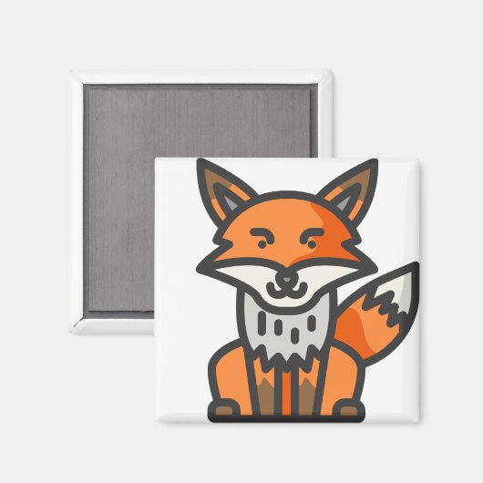 Fuchs Magnet (Vorderseite/Rückseite)