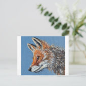 Fuchs-Malerei Postkarte (Stehend Vorderseite)