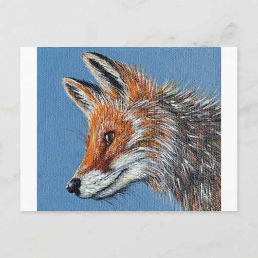 Fuchs-Malerei Postkarte (Vorderseite)