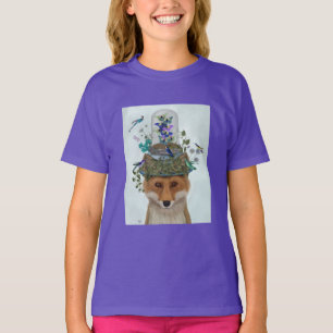 Fuchs mit Butterfly-Glockengraben T-Shirt