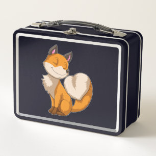 Fuchs mit Herz Metall Brotdose