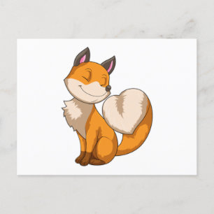 Fuchs mit Herz Postkarte