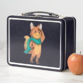 Fuchs mit Schal Metall Brotdose (Beispiel)