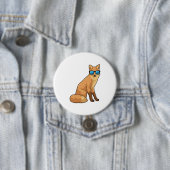 Fuchs mit Sonnenbrille Button (Beispiel)