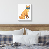 Fuchs mit Sonnenbrille Leinwanddruck (Insitu (Schlafzimmer))