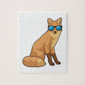 Fuchs mit Sonnenbrille Puzzle (Vertikal)