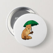 Fuchs mit Umbrella Button (Vorne & Hinten)