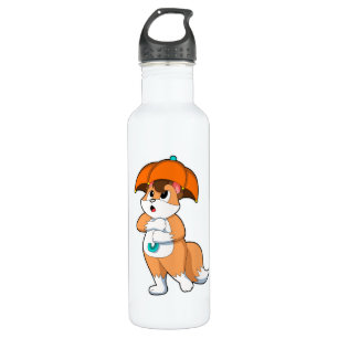 Fuchs mit Umbrella Edelstahlflasche