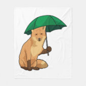Fuchs mit Umbrella Fleecedecke (Vorderseite)