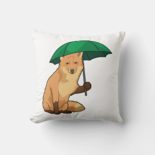 Fuchs mit Umbrella Kissen