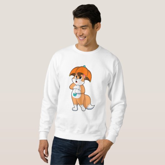 Fuchs mit Umbrella Sweatshirt (Vorne ganz)