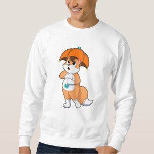 Fuchs mit Umbrella Sweatshirt