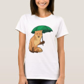 Fuchs mit Umbrella T-Shirt (Vorderseite)