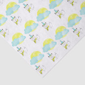 Fuchs, Mond und Wolken Seidenpapier (Ausschnitt)