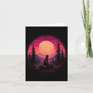 Fuchs Mond Wald Berg Wildnis Natur Karte
