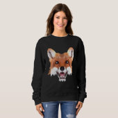 Fuchs-Motiv Polygon Fuchs Füchse Waldtiere Sweatshirt (Vorne ganz)