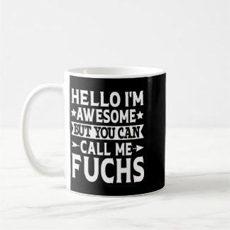 Fuchs Nachname Ruf Fuchs Familie Team Nachname Kaffeetasse