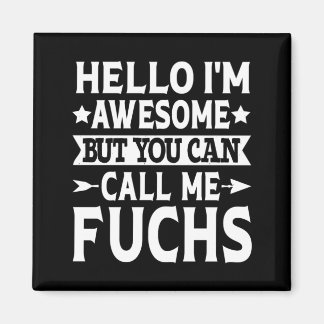 Fuchs Nachname Ruf Fuchs Familie Team Nachname Magnet
