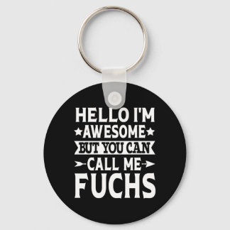 Fuchs Nachname Ruf Fuchs Familie Team Nachname Schlüsselanhänger