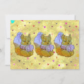 Fuchs namens Dice Einladung (Rückseite)