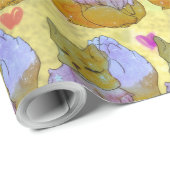 Fuchs namens Dice Geschenkpapier (Rolleneckpunkt)