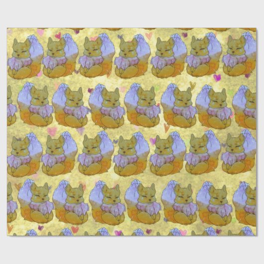 Fuchs namens Dice Geschenkpapier (Flach)