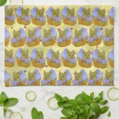 Fuchs namens Dice Geschirrtuch (Gefaltet)