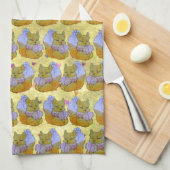 Fuchs namens Dice Geschirrtuch (Viertel Falte)